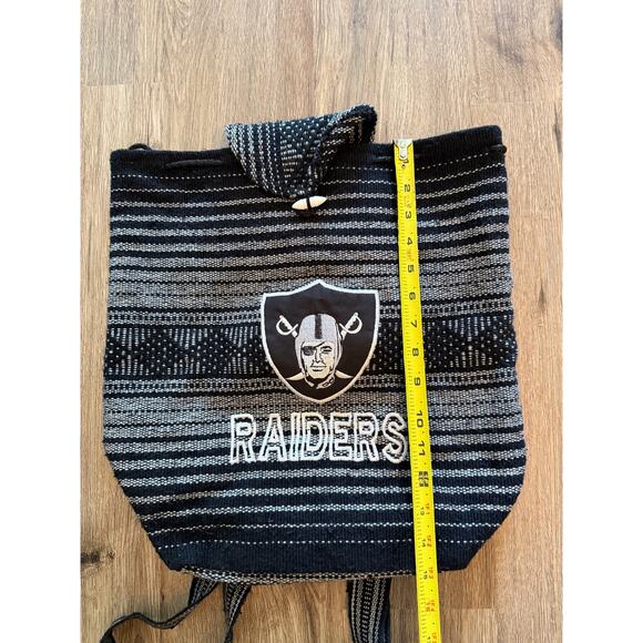 Las Vegas Raiders Serape Woven Drawstring Backpack